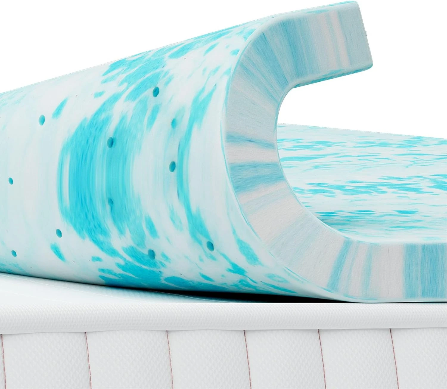 Cooling Gel Memory Foam Mattress Topper - 4 Inch Twin Bed Pad for Comfort
