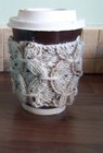 Hand Knitted Coffee Mug Cozy Sleeve Reusable Cup Sleeve MARL Various colours