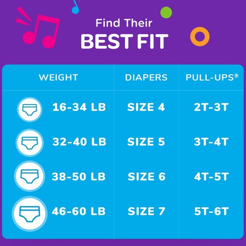 Boys' Potty Training Pants, 2T-3T (16-34 lbs), 23 Count (Select for More) - Picture 4 of 13