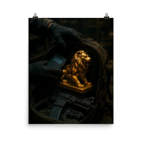 Póster de botín Escape From Tarkov | Arena Breakout | Impresión de arte de fan del León Dorado - Imagen 4 de 6