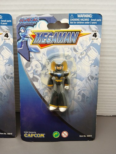 Capcom Jazware Mega Man & Bass 3" Actionfigur Videospiel Figur Spielzeug 2004 - Bild 2 von 10
