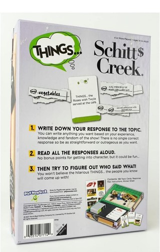 THINGS Schitts Creek Edition Gioco 2021 - Nuovo, Sigillato - Foto 2 di 2