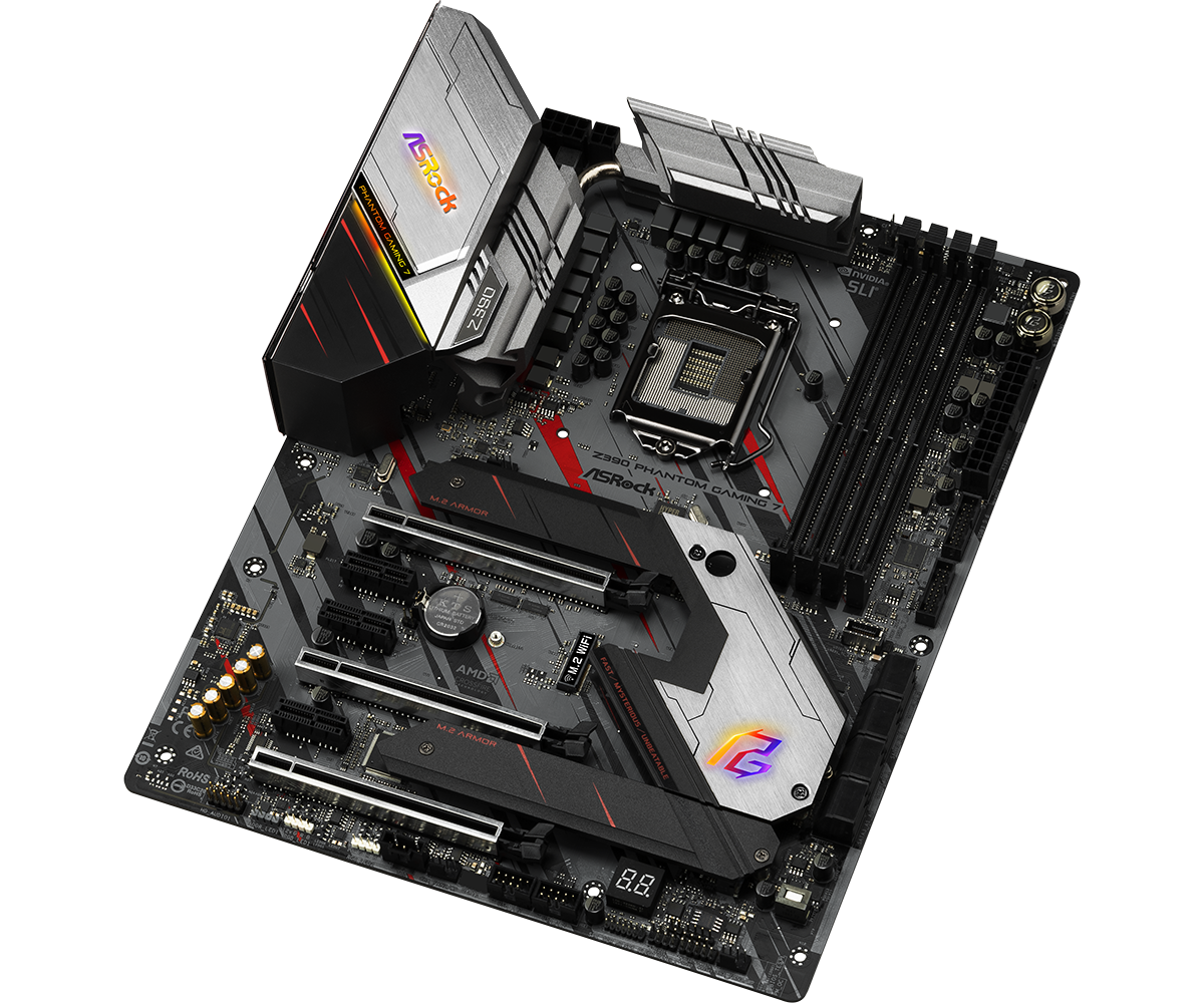 FOR ASROCK Z390 Phantom Gaming 7 Motherboard 9900K 9700K DDR4