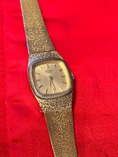 Vintage - Seiko 1400-8359- Gold Tone Quartz Women's Watch - Working New Battery