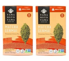 2 BOX Japanese Yamamotoyama Matcha Genmai Premium Green Tea Total 36 Tea Bags 