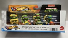 2025 Hot Wheels Racer Verse TMNT 4 Pack Raphael Leonardo Michelangelo Donatello 