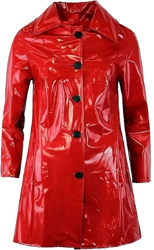 BALENCIAGA 19SS RAIN COAT Nylon Jacket Size 44 Polyester RED UP57