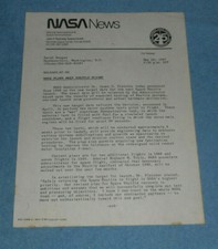 1987 NASA News Release Next Space Shuttle Flight Planned STS-26