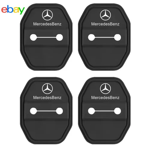 4PCS CAR DOOR LOCK COVER ANTI RUST. MERCEDES AMG A B C E S CLASS GLC GLE GLA GLB - Foto 30 di 30