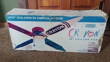 NEW RARE VINTAGE 90’S ENCON CRAYON 4 BLADE CEILING FAN KIDS BEDROOM 48"