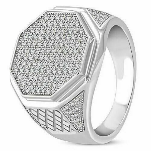 Acquista BELLA BOX Donna Regola Taglia Anello Con Zircone Rosa Donne Fine Gioielli Argento - Foto 5