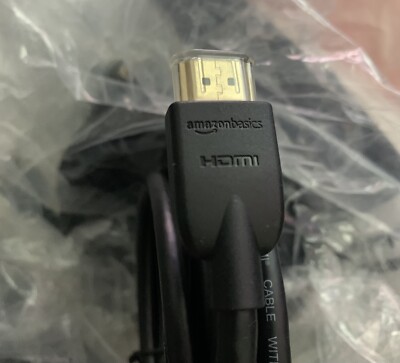 Amazon Basics High Speed HDMI Cable with Ethernet 10FT - Black