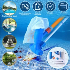 Handheld Vacuum Swimming Pool Cleaner 5Section Pole Ground Spa Pond Cleaner Kit