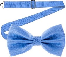 Bow Ties for Men Pre-Tied Formal Tuxedo Bowtie - Adjustable Length 1 Baby Blue