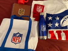 NFL LOGO - Tote Bag Towel Notepad Bottle Lot. Brand  New!! Nice!!  See Photos!!!