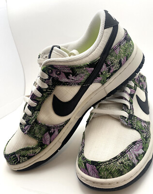 Size 9M Nike Dunk Low Next Nature Floral Tapestry W Shoe
