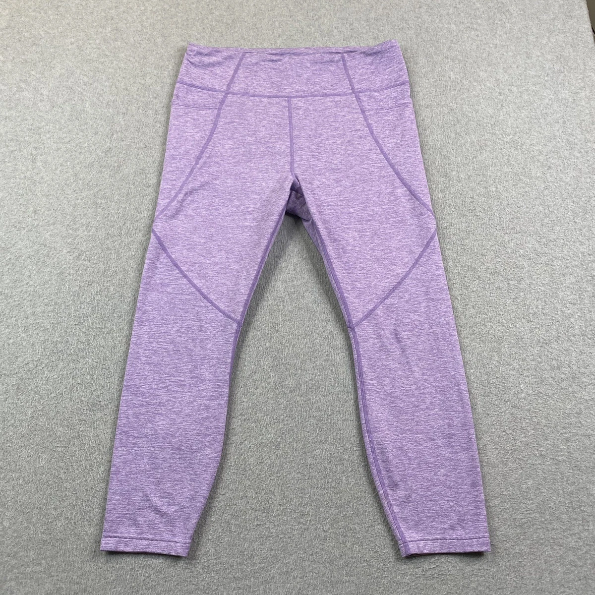 Joy Lab Leggings Womens Large High Rise Heathered Purple Side