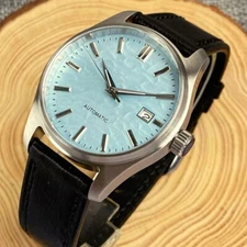 Tandorio Automatic 20ATM Men's Watch Sterile Blue Dial NH35 Sapphire Glass Date