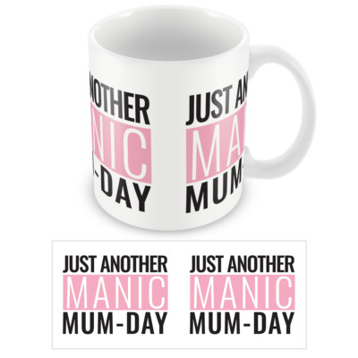 Just Another Manic Mum Day Tasse Becher Great Fun Muttertag Weihnachtsgeschenk für Mama 