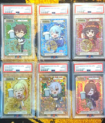 PSA 10 Rebirth For You Konosuba Kazuma Aqua Megumin Darkness