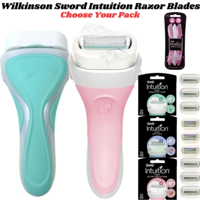 Wilkinson Sword Intuition Ultra,Sensitive,Dry Skin Razor Refil Women No Gel Need