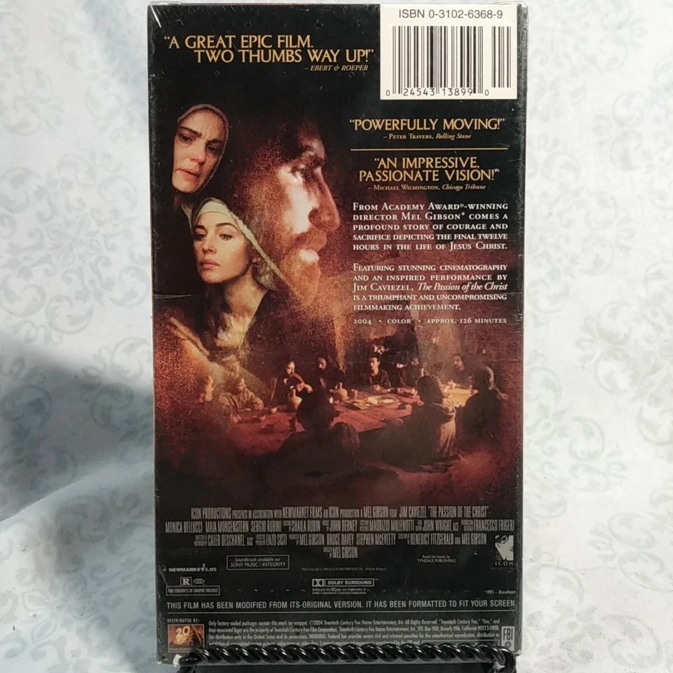 The Passion of the Christ (VHS, 2004) A Mel Gibson Film Foto 2 de 2