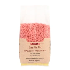 Hard Wax Beans for Face, Underarms, Bikini Hair Remover 17.6 oz (Rose)