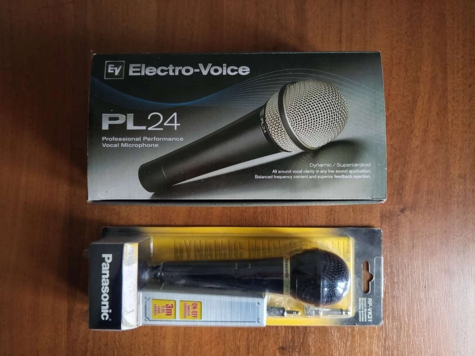 Professionelles Gesangsmikrofon dynamisch Electro-Voice PL24, Panasonic RP-VK2 - Bild 2 von 4