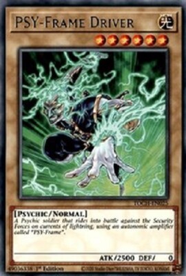 PSY-Frame Driver TOCH EN025 3x rare 1st edition Yugioh Toon Chaos 3x