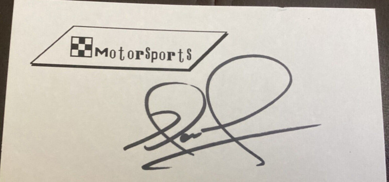 NIGEL MANSELL Personally Autographed Signed INDY CAR Card FORMULA 1 RACING FrShp