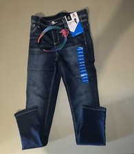 Members Mark Skinny Fit Jean Mid Rise Girls Size L 10/12 With Hair Band