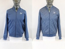 Puma MEN RETRO CLASSIC LIGHTWEIGHT REVERSIBLE JACKET BLUE/WHITE 596325-43