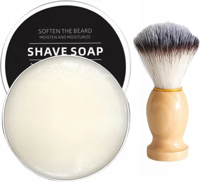 DMQ Shaving Soap for Men, Shaving Kit, Include Shaving Soap, Shaving Brush,Gifts for