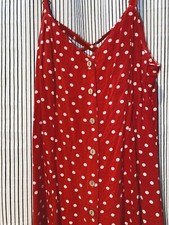 Forever 21 Red Polka Dot Dress L 