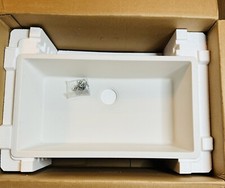 Elkay ELGRU13322WH0C Quartz Classic 33" Undermount Kitchen Sink White CRACK