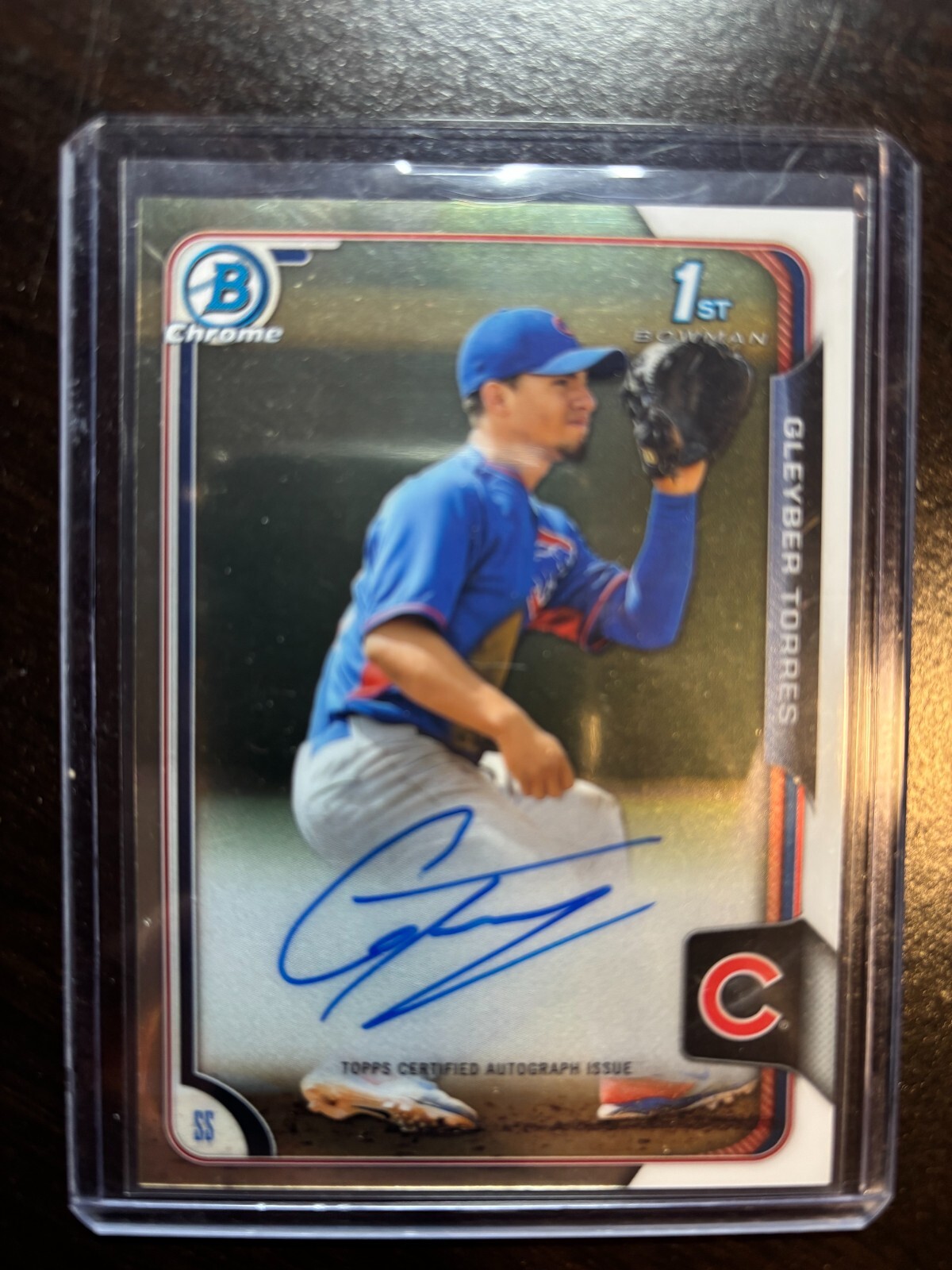GLEYBER TORRES 2015 Bowman Chrome Auto RC (BCAP-GT) rookie card