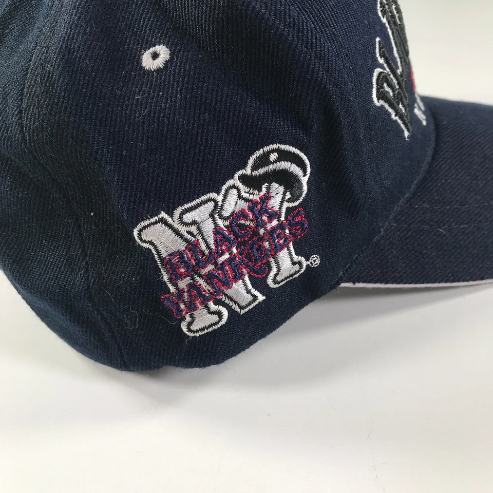 Sombrero De Colección New York Negro Yankees Azul Marino NLBM Ligas Negras Ala Curvada Foto 4 de 4