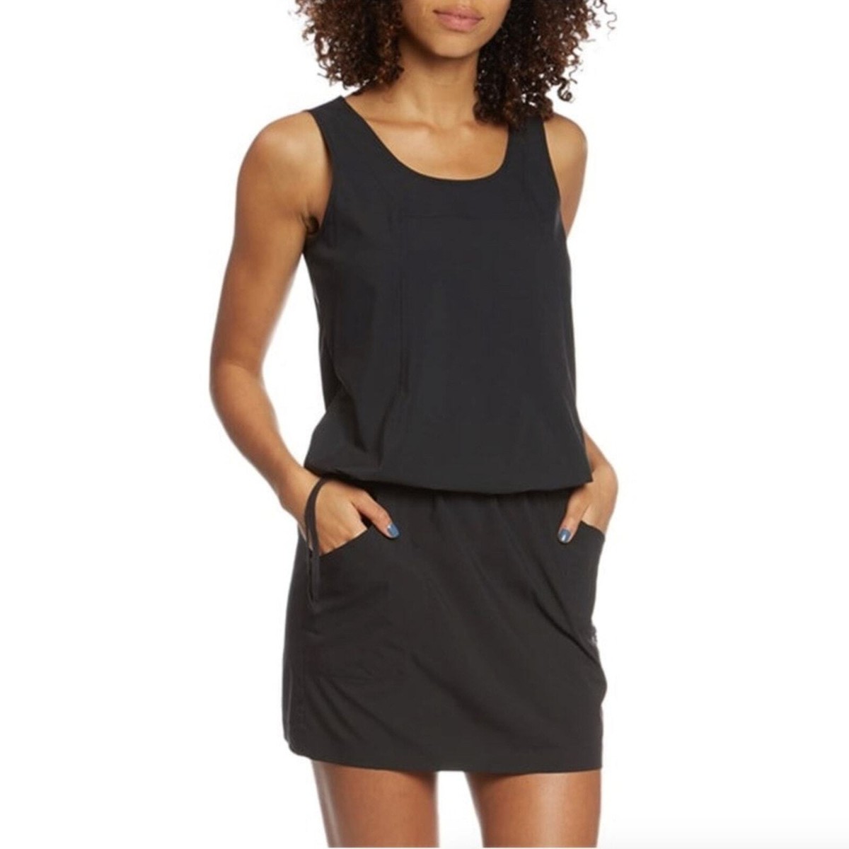 arc teryx contenta shirt dress ARC'TERYX Black Polyester Contenta Women's Mini Dress Gown NEW Size L