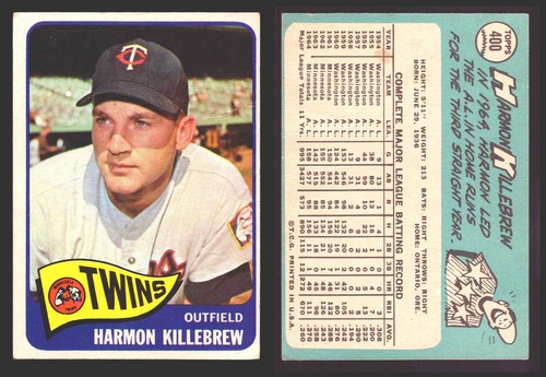 1965 Topps Baseball Trading Card You Pick Singles #400-#499 VG/EX