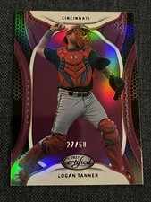 2023 Panini Chronicles #6 Logan Tanner Certified Mirror Purple /50