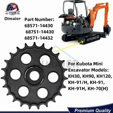 68571-14432 Sprocket For Kubota Mini Excavator KH-91/H KH30 KH90 KH120 KH-70(H)