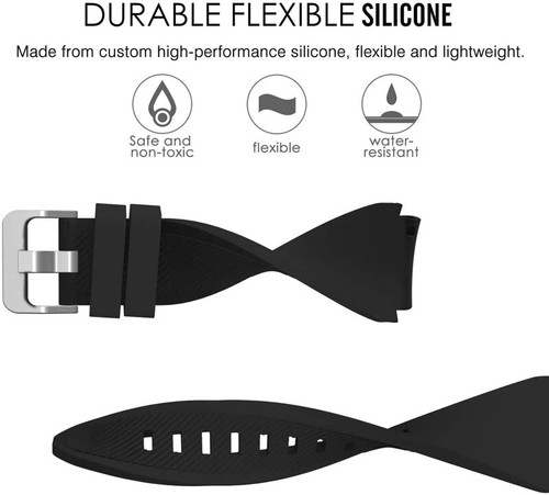 For Samsung Galaxy Watch 3 45mm 46mm Gear S3 22mm Silicone Band Strap Sport - Picture 7 of 46