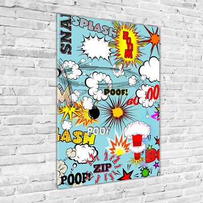 Wandbild Druck auf Plexiglas  Acryl Hochformat 70x100 Comic