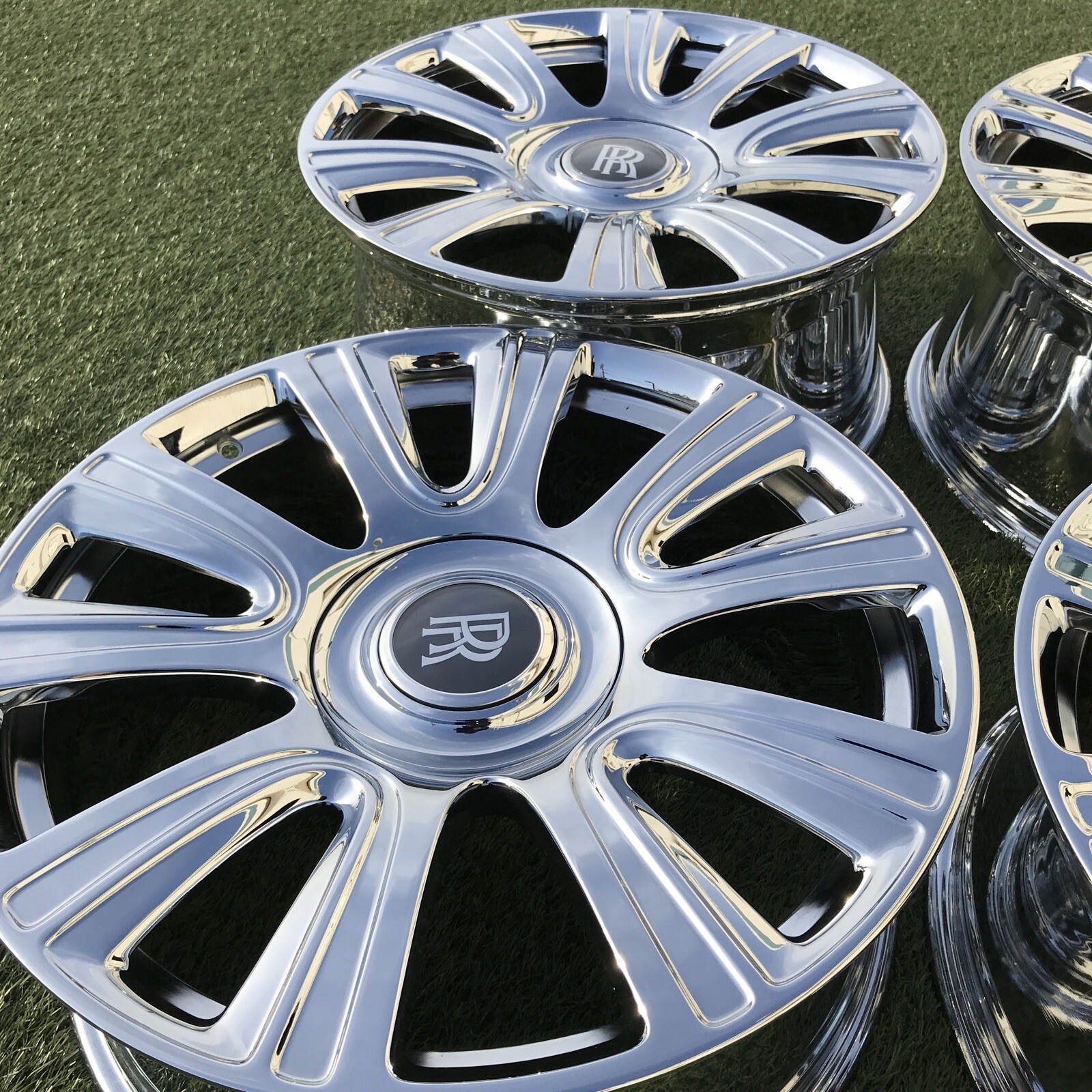 21 ROLLS ROYCE DAWN GHOST WRAITH OEM GENUINE STOCK RIMS CHROME FACTORY SET 4