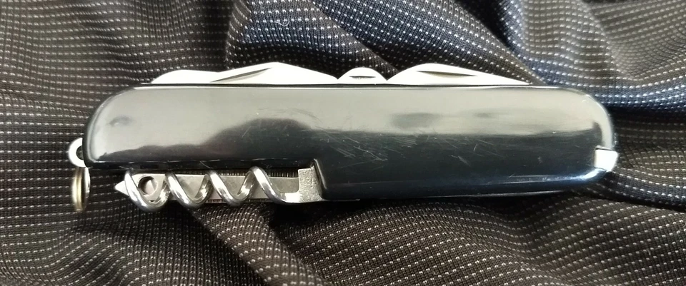 Cuchillo de Bolsillo Rite-Edge Negro Scout Suizo Camping Multi Herramienta - ¡Envío el mismo día! Foto 4 de 4