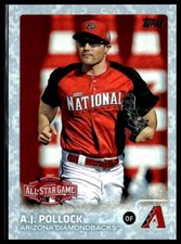 2015 Topps Update US186 A.J. Pollock Arizona Diamondbacks ASG Snow Camo 24/99