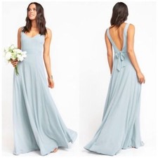 NWT Show Me Your MuMu Jenn V-Neck Sleeveless Bridesmaid Maxi Dress Size Small