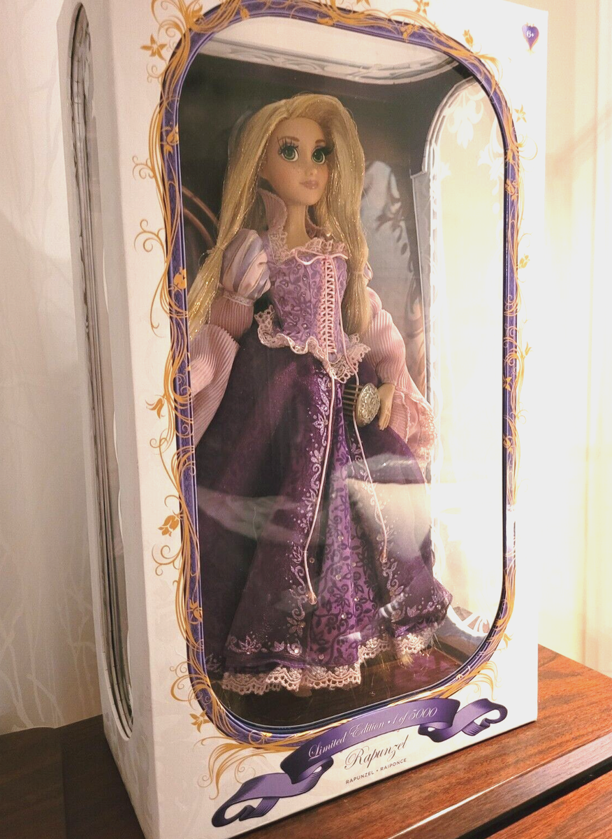 Disney Store Purple Rapunzel Limited Edition LE Doll 17 inch