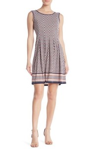 max studio patterned sleeveless fit & flare dress