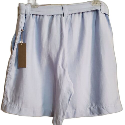 Weiche Umrandung Ojai blau Chambray Pull-On elastische Taille Bindegürtel Shorts M neu mit Etikett - Bild 4 von 13